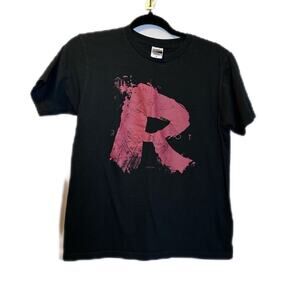 Red riot tee shirt black and red